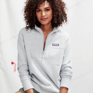 Vineyard Vines - Quarter Zip Gray Sweater
